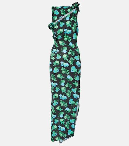 Vestido largo estampado con bordado - Coperni - Modalova