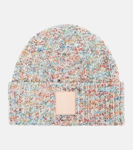 Berretto in misto lana e cashmere con logo - Loewe - Modalova