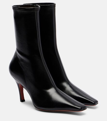 Ankle Boots Jamie 80 aus Leder - Amina Muaddi - Modalova
