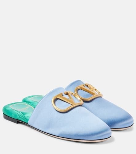 VLogo Signature satin slippers - Valentino Garavani - Modalova