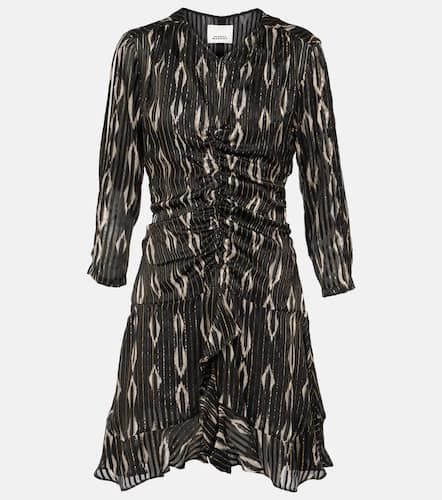 Octavia snake-effect silk-blend minidress - Isabel Marant - Modalova