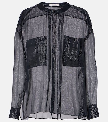 Silk-blend lamÃ© shirt - Dorothee Schumacher - Modalova