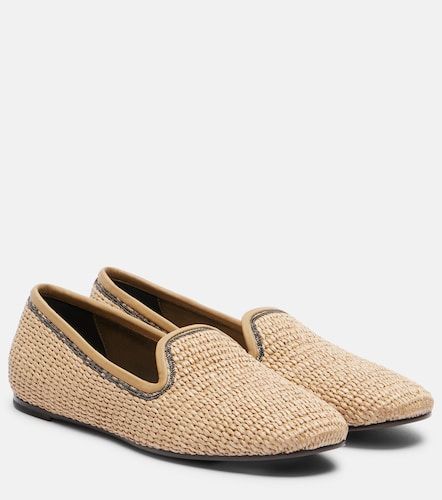 Monili raffia loafers - Brunello Cucinelli - Modalova