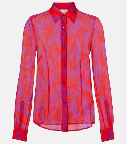 Camisa Cloudy de seda estampada - Dries Van Noten - Modalova
