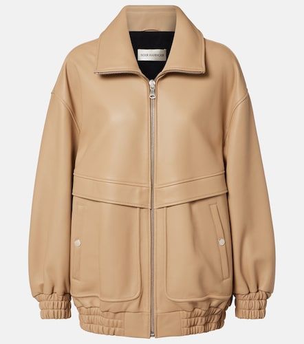 Beck leather bomber jacket - Nour Hammour - Modalova