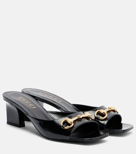 Signora Horsebit patent leather mules - Gucci - Modalova