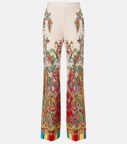 Etro Printed silk palazzo pants - Etro - Modalova