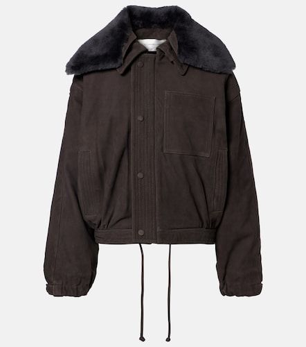 Blouson aus Veloursleder mit Shearling - Victoria Beckham - Modalova