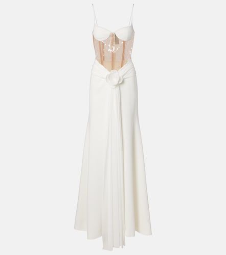Abito bustier con paillettes - David Koma - Modalova