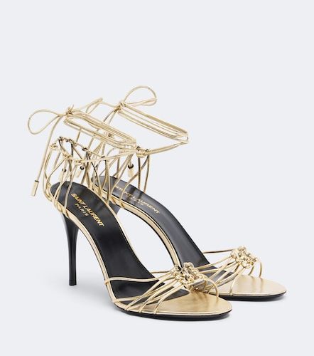 Babylone metallic leather sandals - Saint Laurent - Modalova
