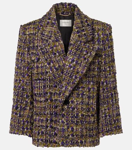 Wool-blend tweed jacket - Saint Laurent - Modalova