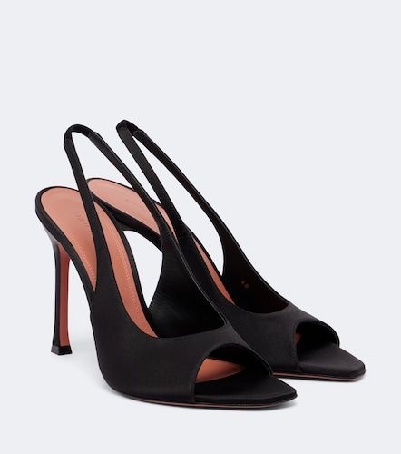 Amina Muaddi Alexa satin slingbacks - Amina Muaddi - Modalova
