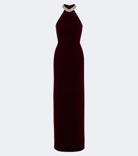 Vestido de fiesta de terciopelo adornado - David Koma - Modalova