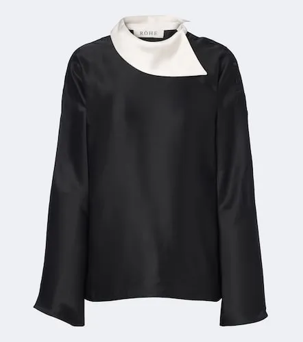 Róhe Bluse aus Satin - Rohe - Modalova
