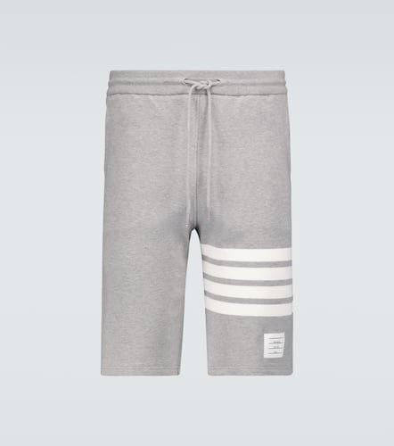 Bar jersey cotton shorts - Thom Browne - Modalova