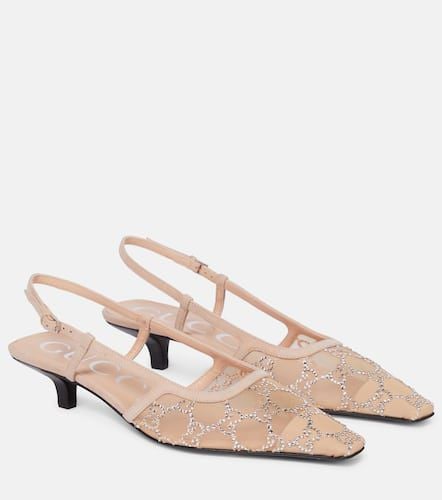 GG embellished slingback pumps - Gucci - Modalova