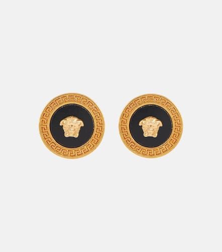 Versace Enamel Medusa stud earrings - Versace - Modalova