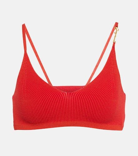 Le Bandeau Pralu ribbed-knit crop top - Jacquemus - Modalova