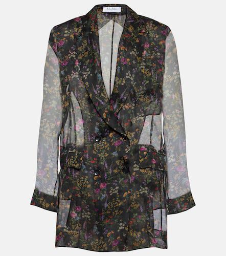 Jabot floral silk organza blouse - Max Mara - Modalova