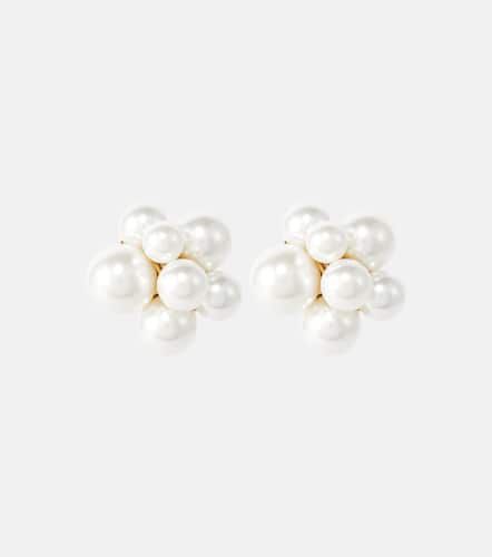 Embellished clip-on earrings - Oscar de la Renta - Modalova