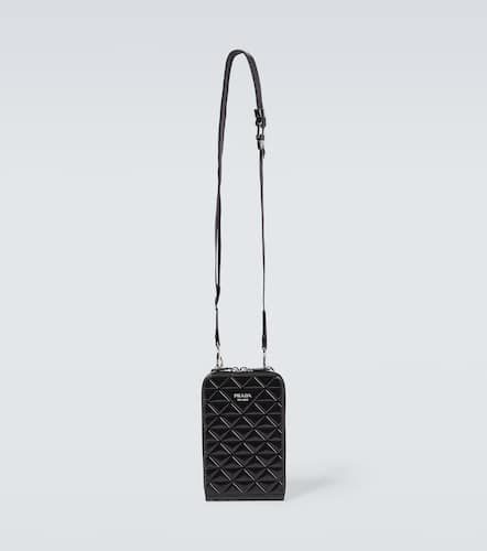Embellished leather phone case - Prada - Modalova