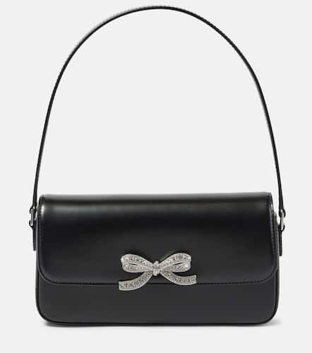 Bow-detail leather shoulder bag - Self-Portrait - Modalova