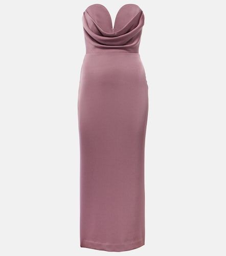 Trägerloses Midikleid aus Satin - Alex Perry - Modalova