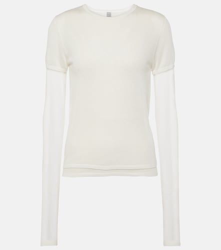 Toteme Top de jersey a capas - Toteme - Modalova