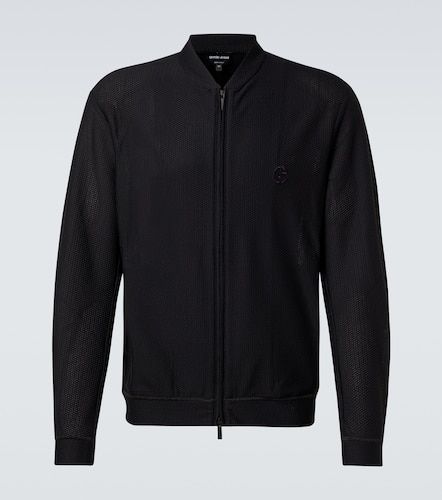 Knitted bomber jacket - Giorgio Armani - Modalova