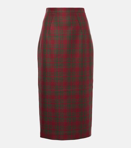 Lorelei plaid wool-blend pencil skirt - Emilia Wickstead - Modalova