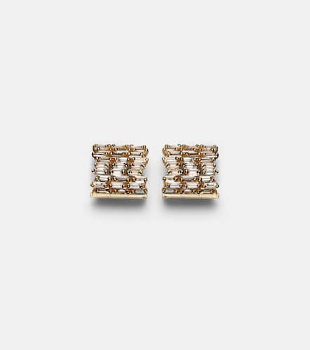 Kt earrings with diamonds - Suzanne Kalan - Modalova