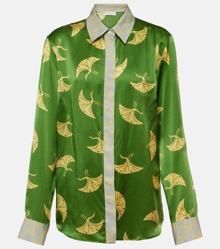 Camisa de mezcla de seda estampada - Dries Van Noten - Modalova