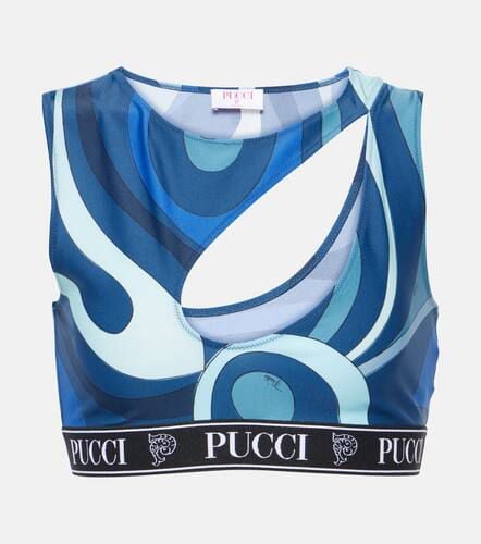 Pucci Marmo cutout sports bra - Pucci - Modalova