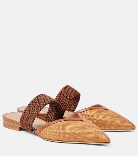 Manu woven raffia mules - Malone Souliers - Modalova