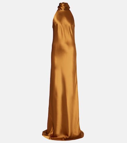 Vestido de escote halter Sienna de satén - Galvan - Modalova