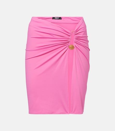 Minirock Safety Pin aus Jersey - Versace - Modalova