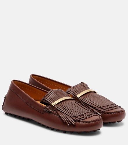 Mocasines Gommino de piel con flecos - Tod's - Modalova