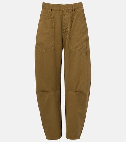Shon cotton and linen barrel-leg pants - Nili Lotan - Modalova