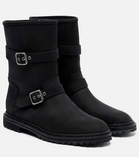Botas biker Sulaltrosa de piel - Manolo Blahnik - Modalova