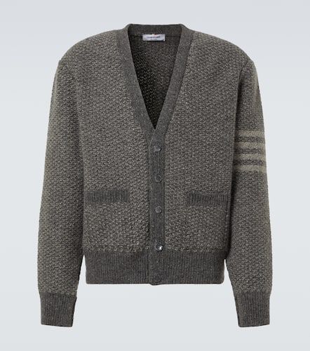 Cardigan Donegal 4-Bar in lana e mohair - Thom Browne - Modalova