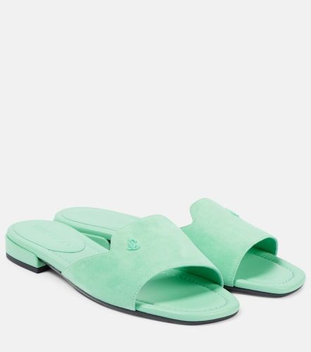 Jimmy Choo Dina logo suede slides - Jimmy Choo - Modalova