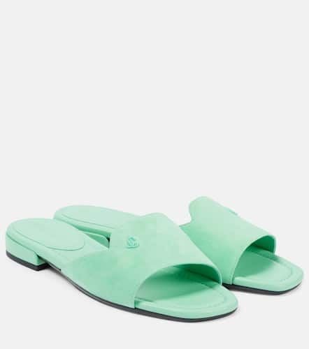 Jimmy Choo Logo suede slides - Jimmy Choo - Modalova