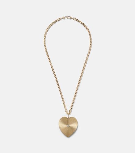 Collar con colgante Heart Jumbo de oro de 18 ct con diamante - Marie Lichtenberg - Modalova