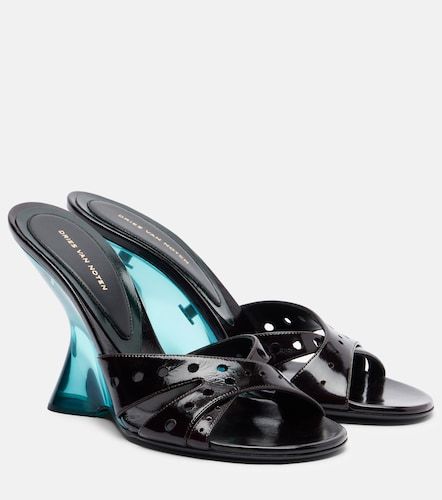 Mules in vernice con zeppa - Dries Van Noten - Modalova