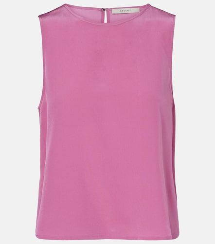 Asceno Sofia silk crepe tank top - Asceno - Modalova