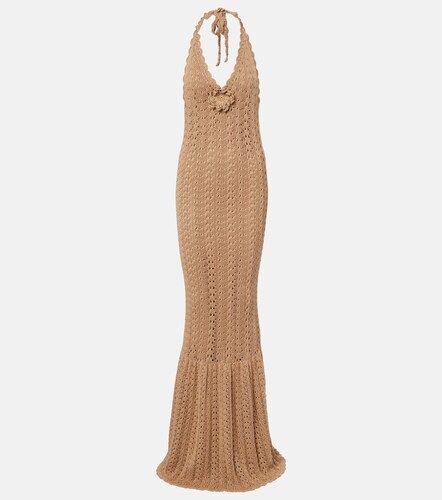 Vestido largo de croché de algodón - Elie Saab - Modalova