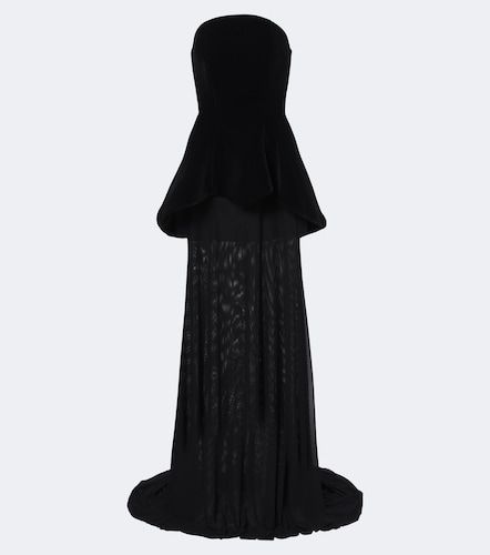 David Koma Robe Peplum strapless - David Koma - Modalova