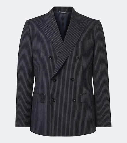Pinstripe double-breasted wool-blend blazer - Dolce&Gabbana - Modalova