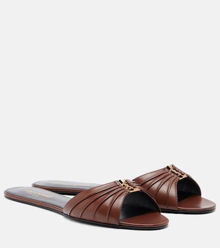 Babylone leather slides - Saint Laurent - Modalova