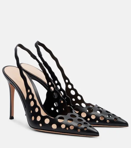 Leather slingback pumps - Gianvito Rossi - Modalova
